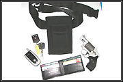 Holdstar with wallet keys cell phone and gun