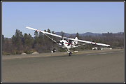 Jim Riordan doing one wheel landing at Placerville